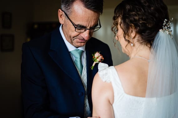 micro wedding photographer dad and daughter