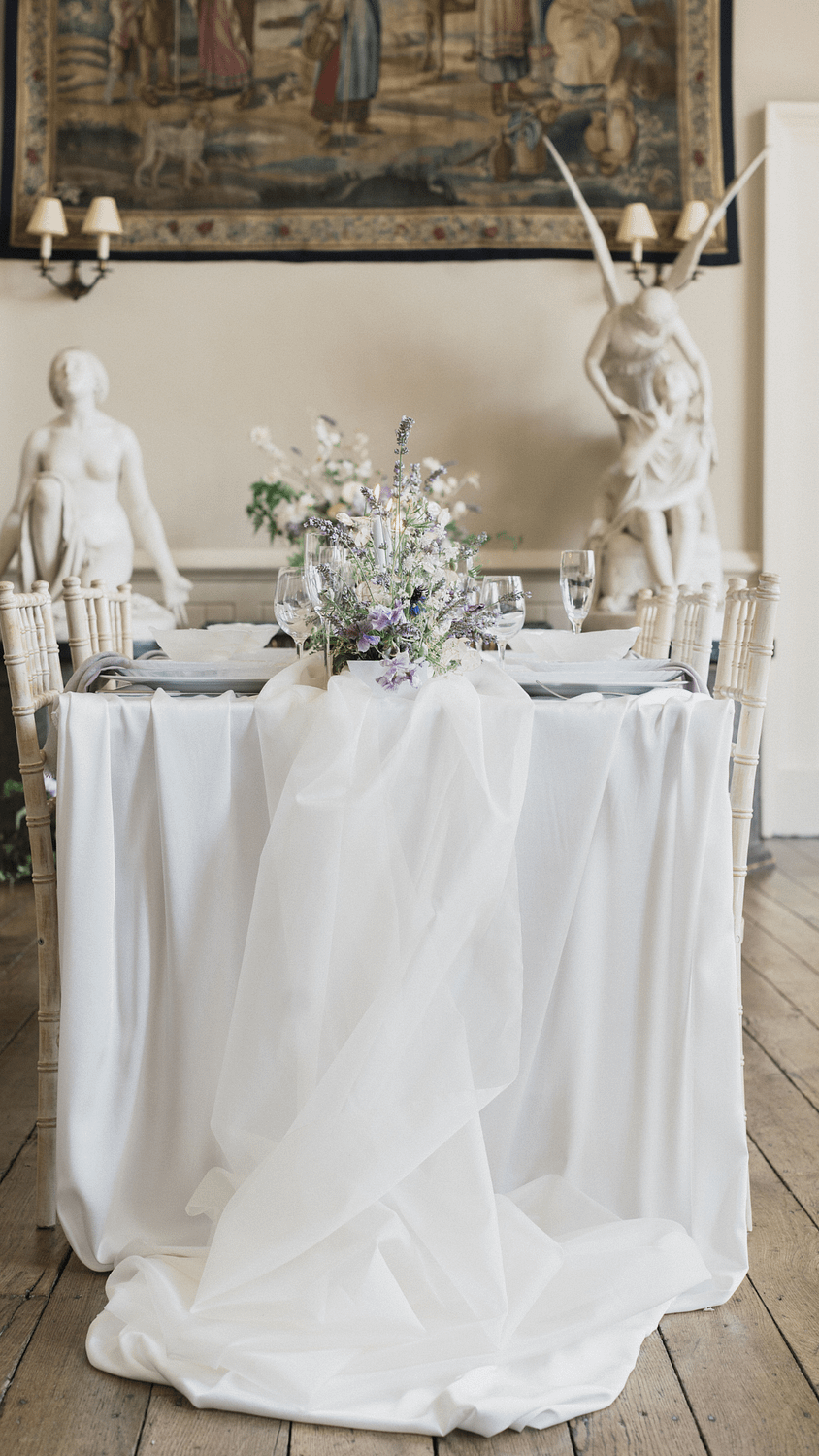lavender imperial wedding table ideas