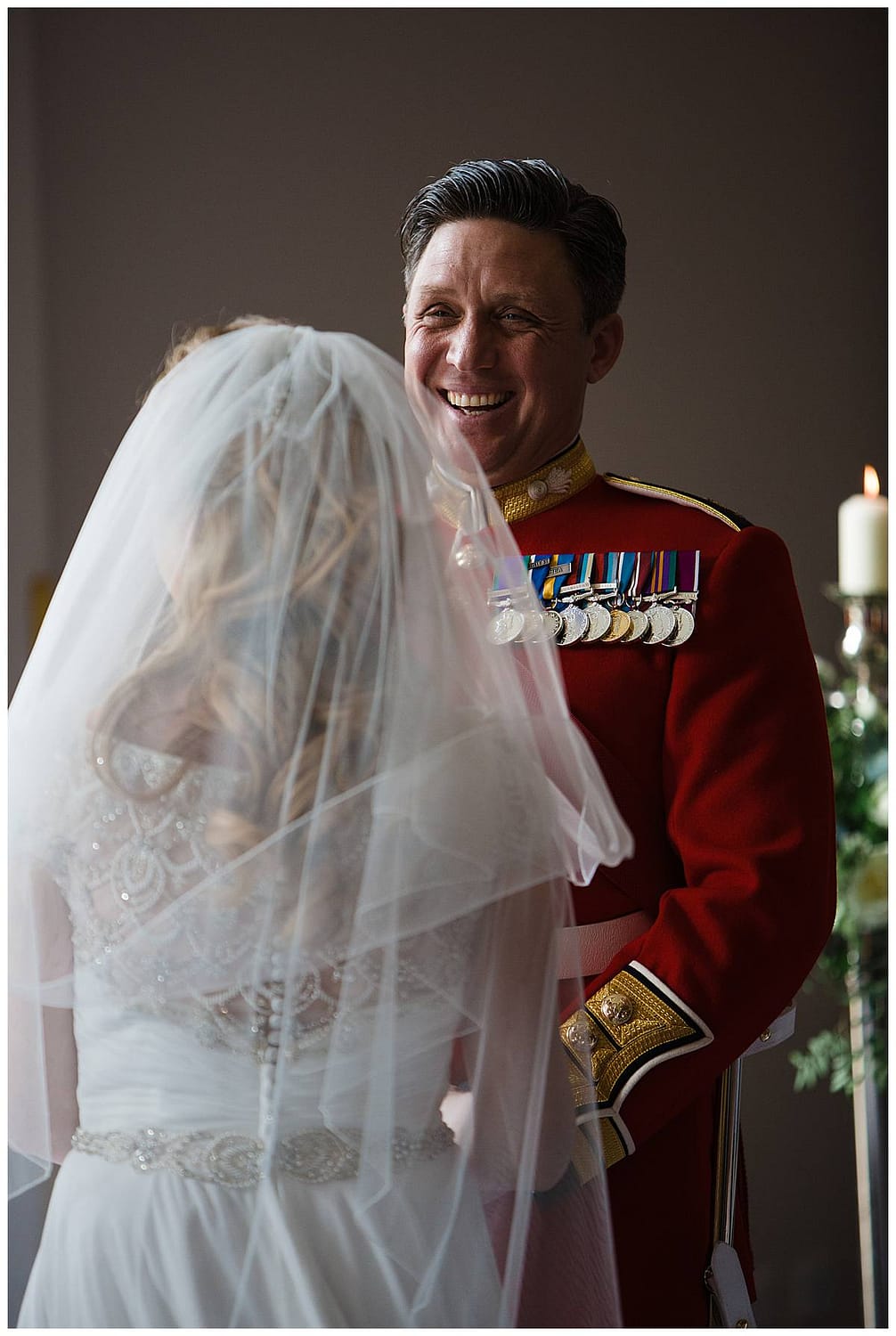 groom laughing at bride wiltshire photographer bowood