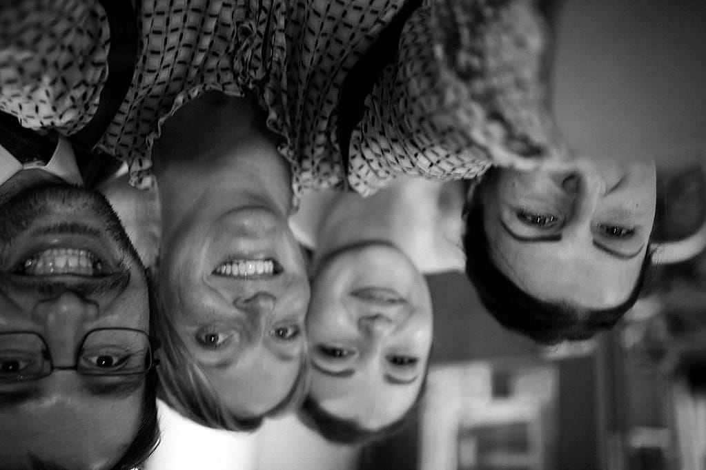 upside down picture with gloucestershire wedding photographer