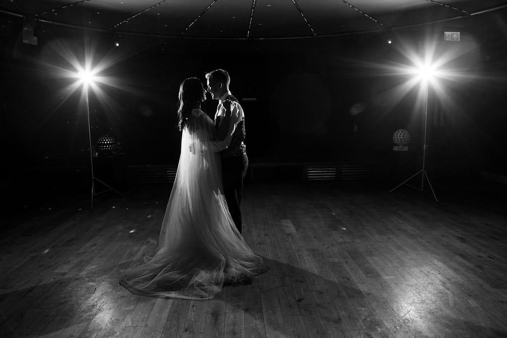 couple dancing on Elmore court gillyflower dance floor photographer