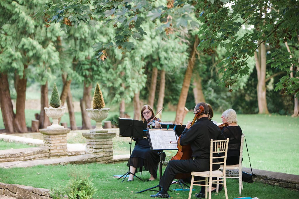 string quartet eastington park wedding photographer