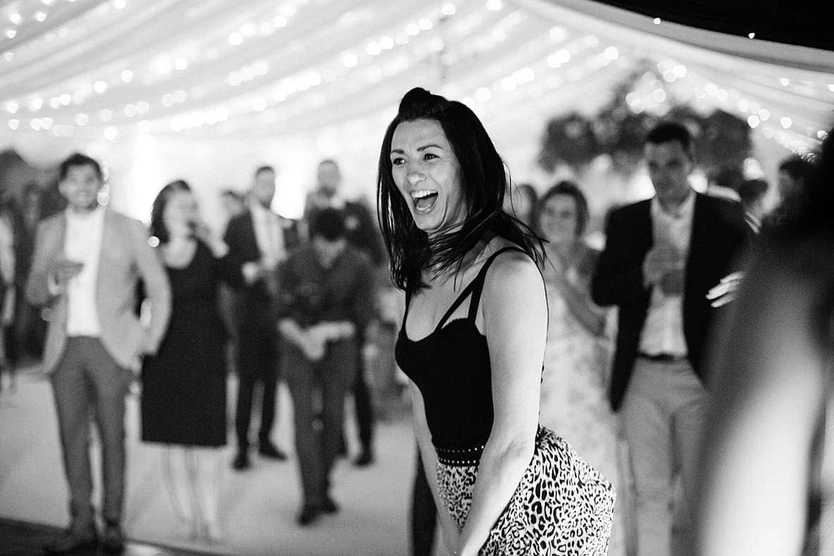 happy guests dancing gloucester photography wedding