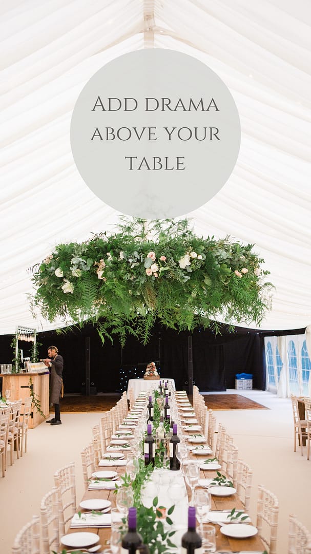 round greenery intimate wedding tables gloucestershire photographer